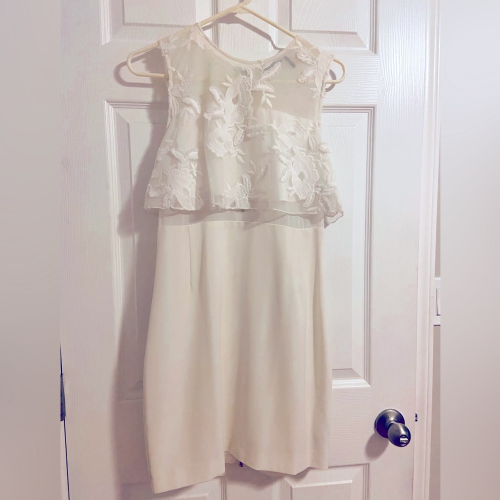 Marciano White Cocktail/Wedding/Party Dress Size 8